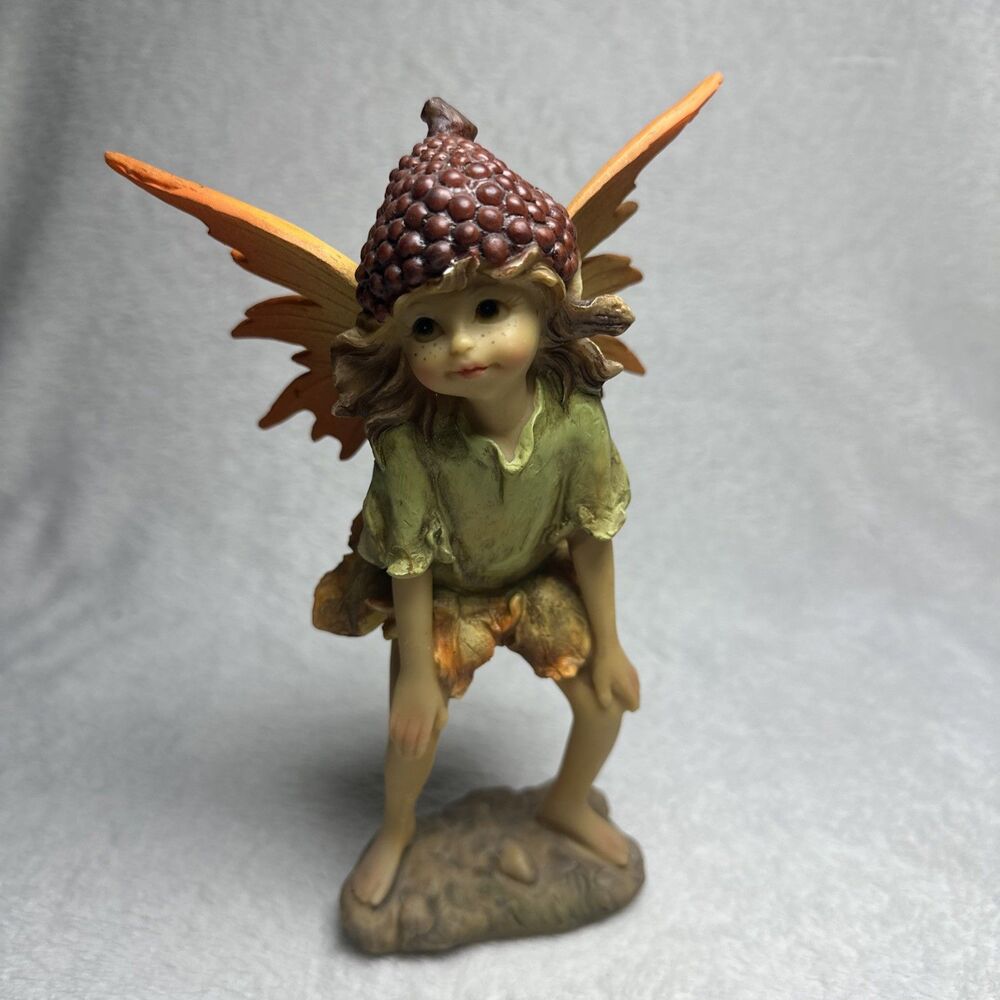 PUMPKIN PATCH SITTING FAIRY FIGURINE 6” & STANDING FAIRY FIGURINE 8” NEW IN BOX - Picture 8 of 15